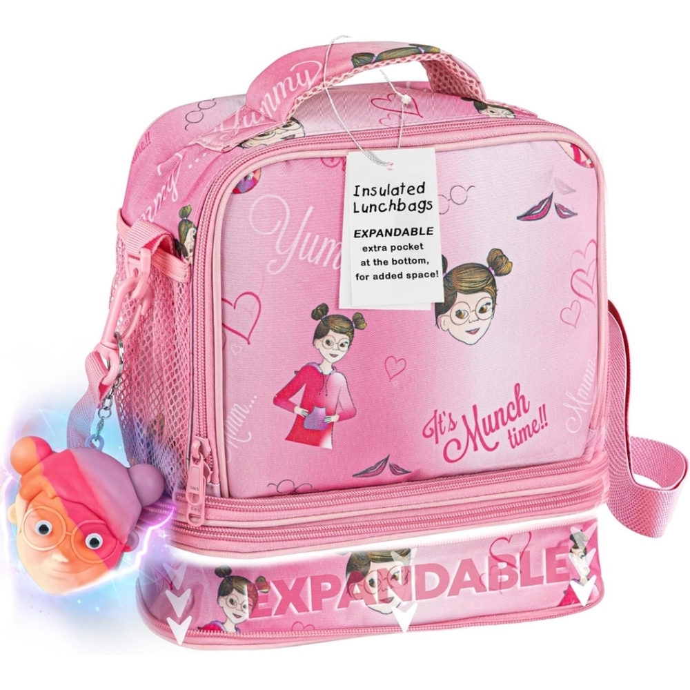 friends on trend Kids Lunch Bag Insulated with Expandable Pocket